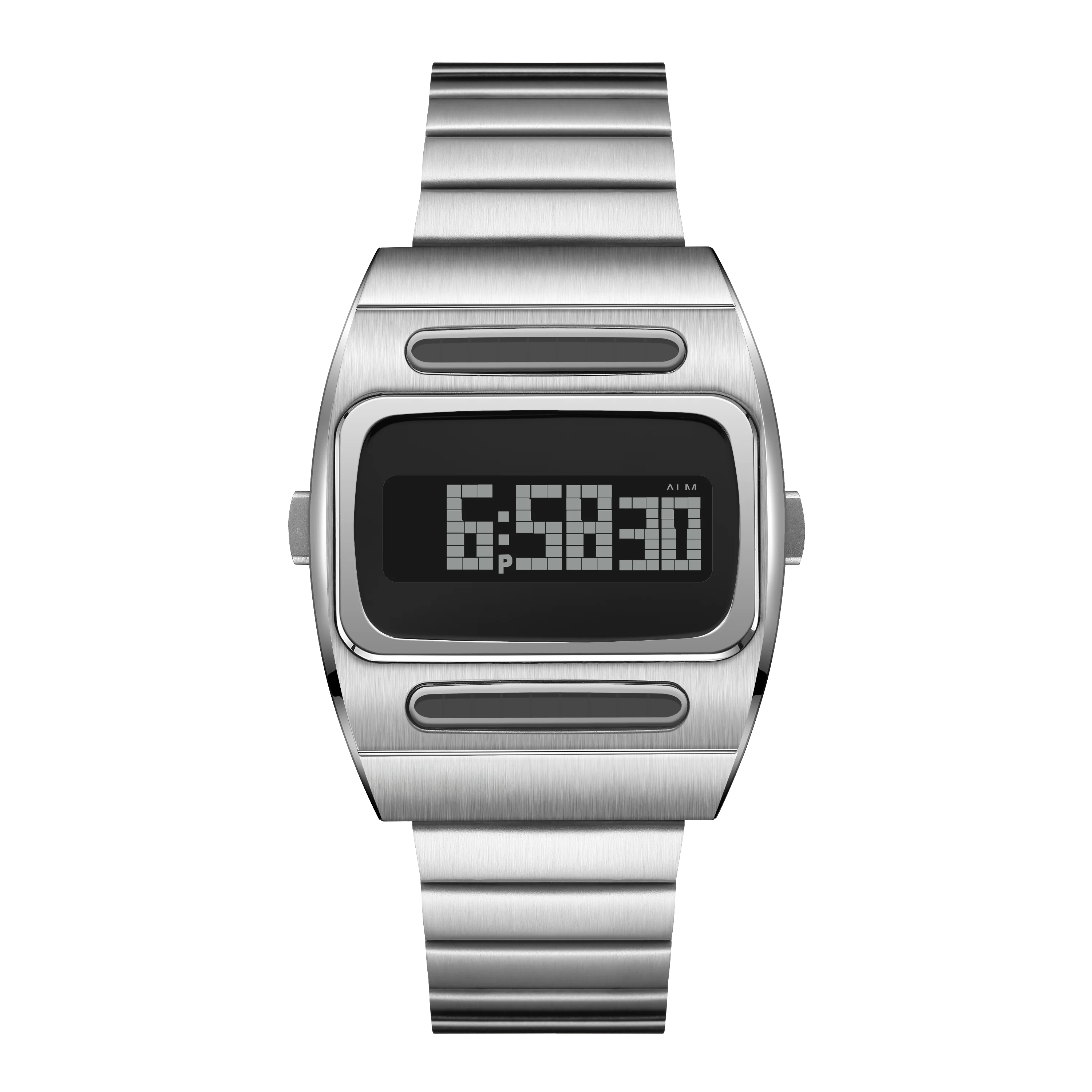 BENLYDESIGN Unique Digital Watch for Men, Retro 1970s Vintage LED Display Silicone Strap Gift for Him G100