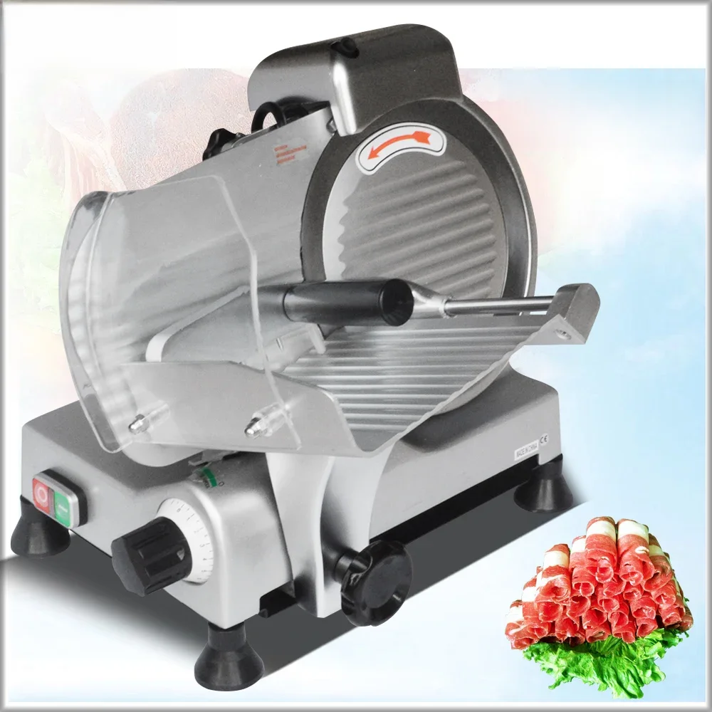 Xeoleo 8 polegada comercial cortador de carne elétrica plaina de carne congelado gordura