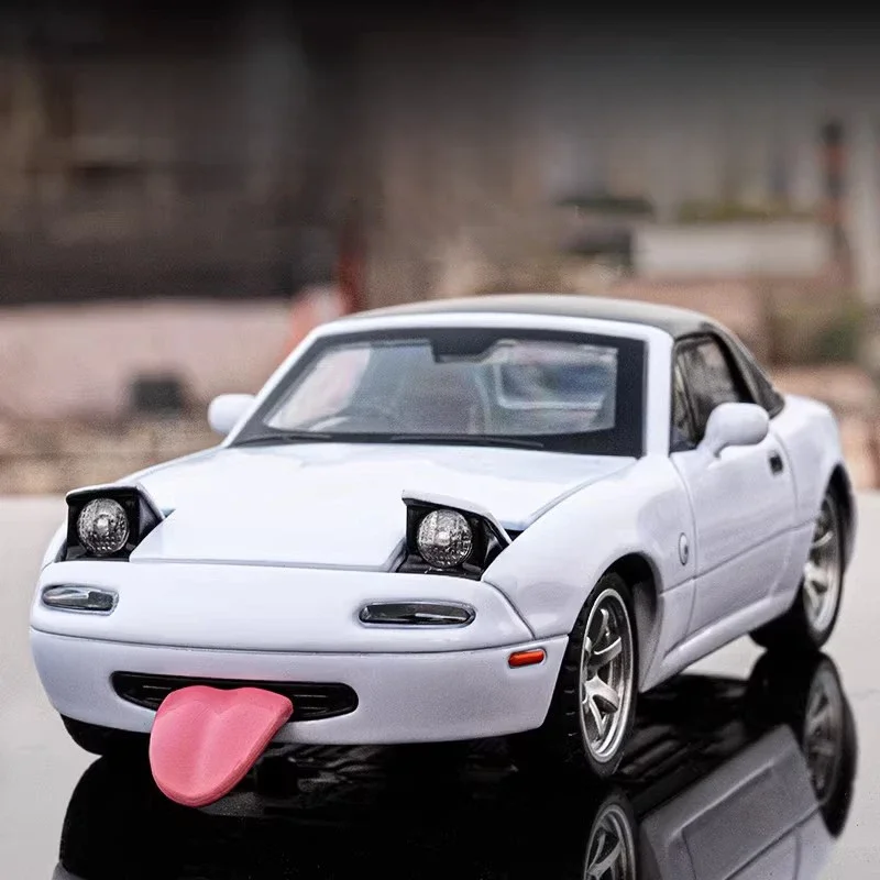 1:32 Mazda MX5 MX-5 Mazda RX7 Alloy Die Cast Toy Car Model Sound and Light Pull Back Zabawka dla dzieci Kolekcjoner Prezent urodzinowy — 2