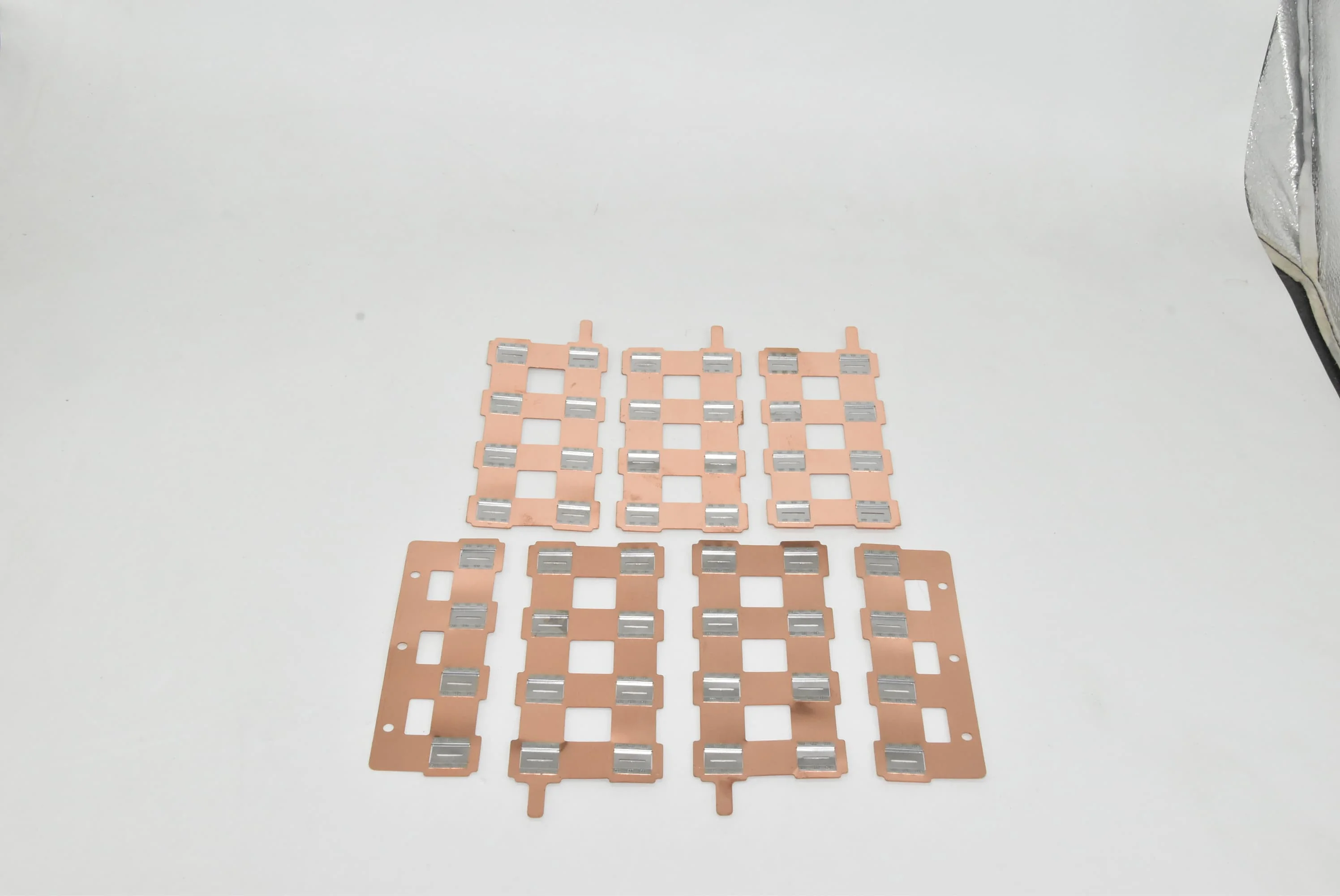 Center Distance 34.5mm 33140 Cell Battery Connector Copper Nickel Bus Bar Tab For Jump Starter Power Pack Custom Processing