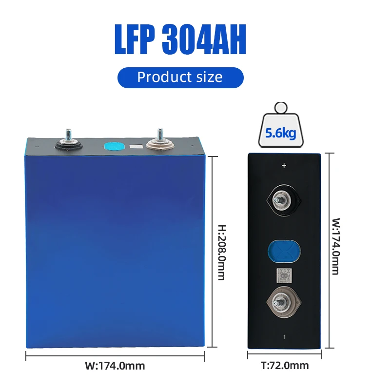 Poland Stock EVE 12V24V48V 304AH LiFePO4 3.2V Power Bank Rechargeable Battery Pack For EV Solar storage Tax Free Door To Door