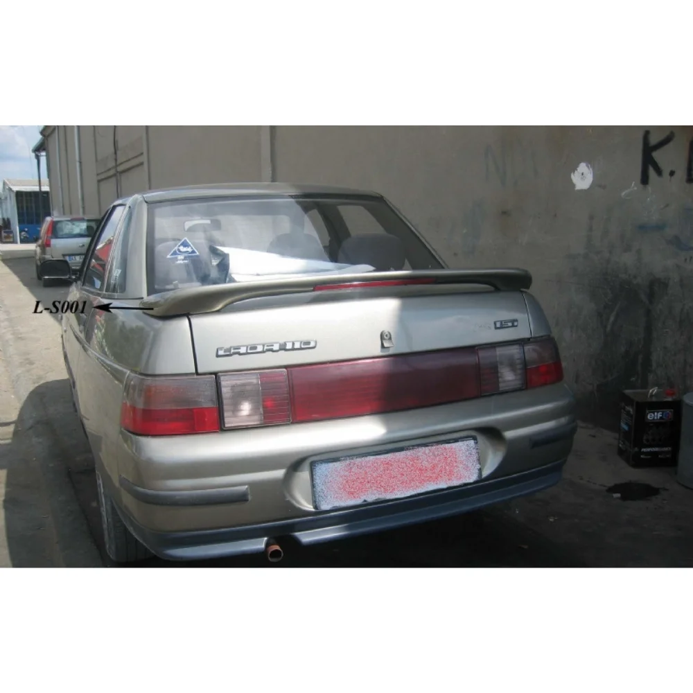 For Lada Vega Glass Under Spoiler Fiber Material Rear Roof Spoiler Wing Trunk Lip Car Styling Fully Compatible Tuning