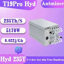 КУПИТЬ ЗАРАЗ BITMAIN ANTMINER T19 PRO HYDRO (235 TH/S) BTC Miner