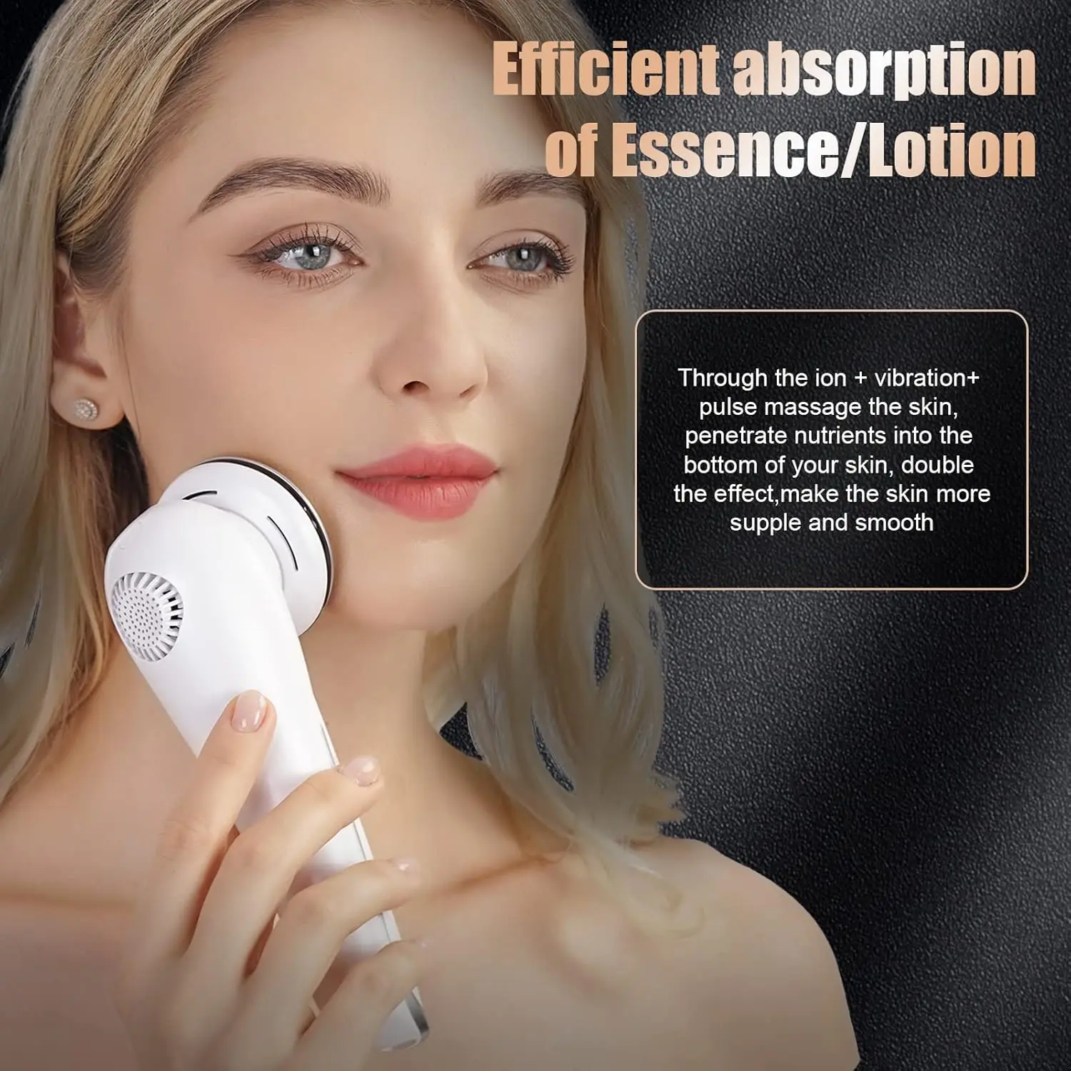 8-in-1-Gesichtsmassagegerät für die Hautpflege, Schönheitsgerät, Multi-Anti-Falten-Hochfrequenz-EMS-Gesichtslifting, Tonisierung mit roter/blauer Maschine