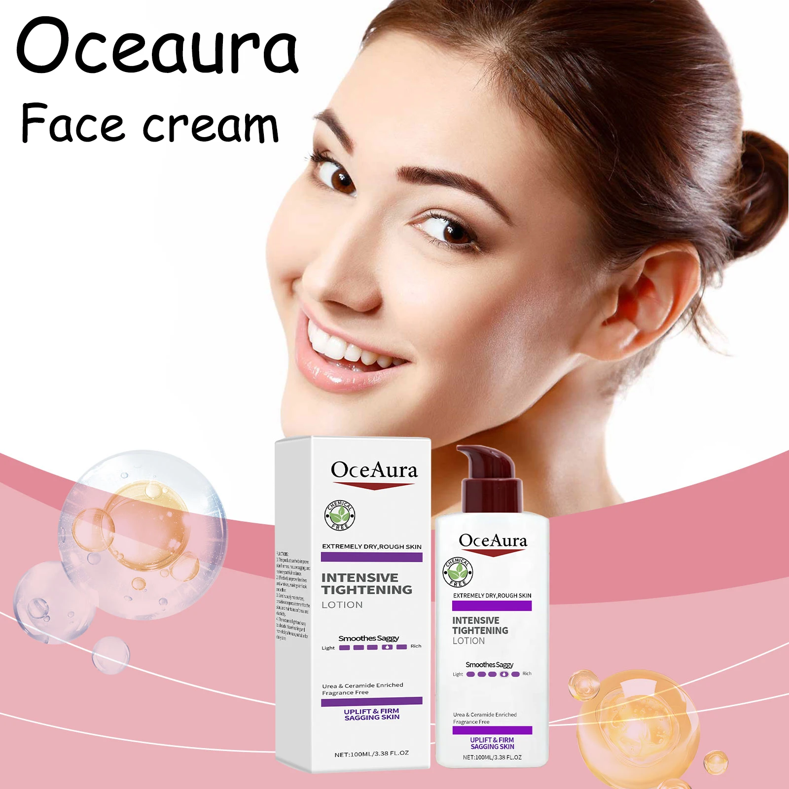 

Oceaura Face Skin Cream Moisturizing Remove Wrinkles Fade Fine Lines Enhance Smoothness Firming Improve Skin Texture Face Cream