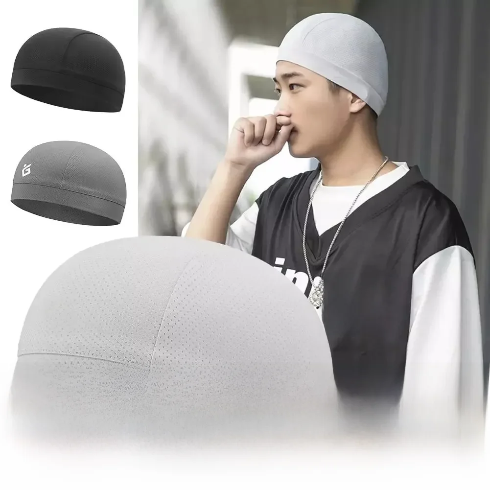 AliExpress Quick-Drying Skullcap Beanie Cycling Cap Hat Men Women Summer Ice Silk Riding Small Cap Running