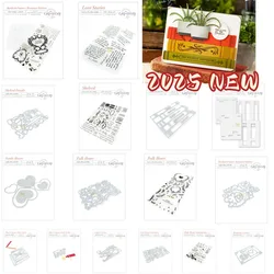 2025 Valentine's Day Nordic Hearts Die Metal Cutting Dies For Scrapbooking Stencil Embossing Mold DIY Paper Cards Craft Cutting