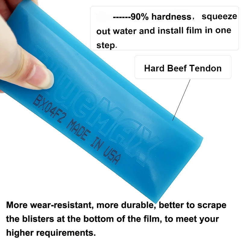 TOFAR 5/10pcs Replacement BLUEMAX Rubber Blade Squeegee for Protect Film Wrap Strip Car Tinting Window Cleaning Tool Water Wiper