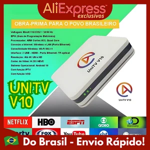No Tax - UNITV V10 TV Box Smart TV converter watch series movies Channel Drawings Liberated Vitalicio - Ready delivery 8 Main Sales TV Box with released channels - №5