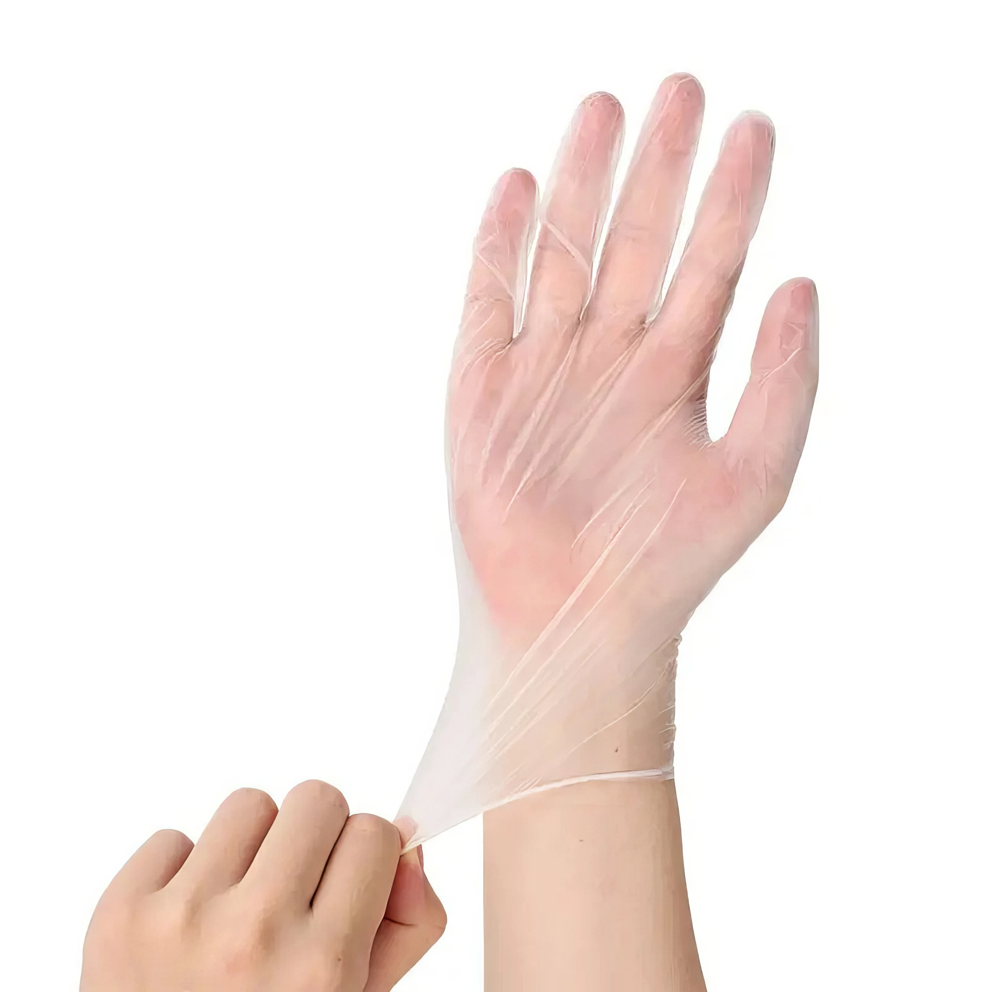 100 Pairs of Disposable Transparent Gloves, Fitting Snugly To The Hands, Easy To Wear, Suitable for Home Care, Pet Grooming DIY