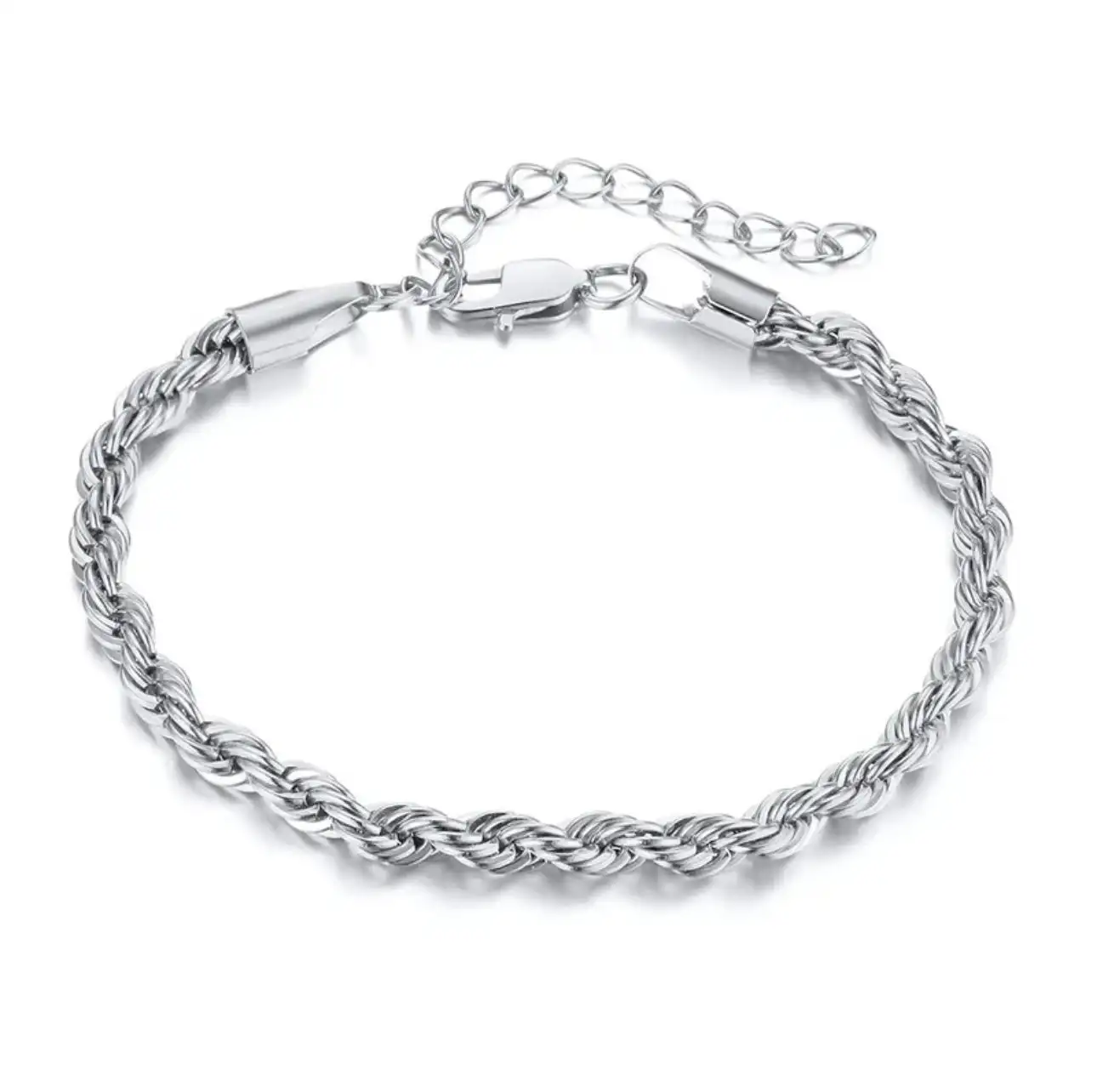 

Mens 14k Yellow Gold Filled .5 mm Rope Chain Bracelet