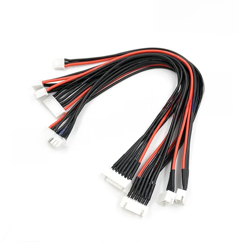 5Pcs LiPo Batterie lade Erweiterte linie/Draht/Stecker 22AWG 200mm JST-XH Balancer Silikon kabel 2S 3S 4S 5S 6S 7S 8S