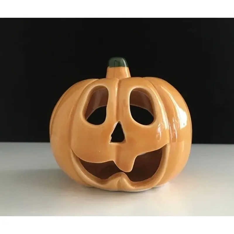 Ceramic Pumpkin Candle holder Tealight Candle holder Diy Heat Resistance Ceramics Small Size