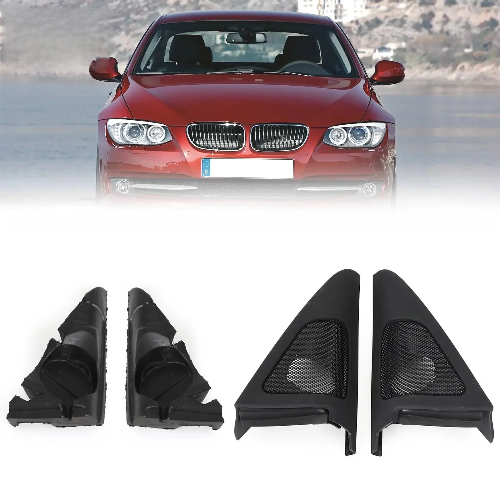 Couvercle de haut-parleur de porte avant avec paire de mousse, pour BMW série 3 E92 E93 2006 2007 2008 2009 2010 2011 2012 2013