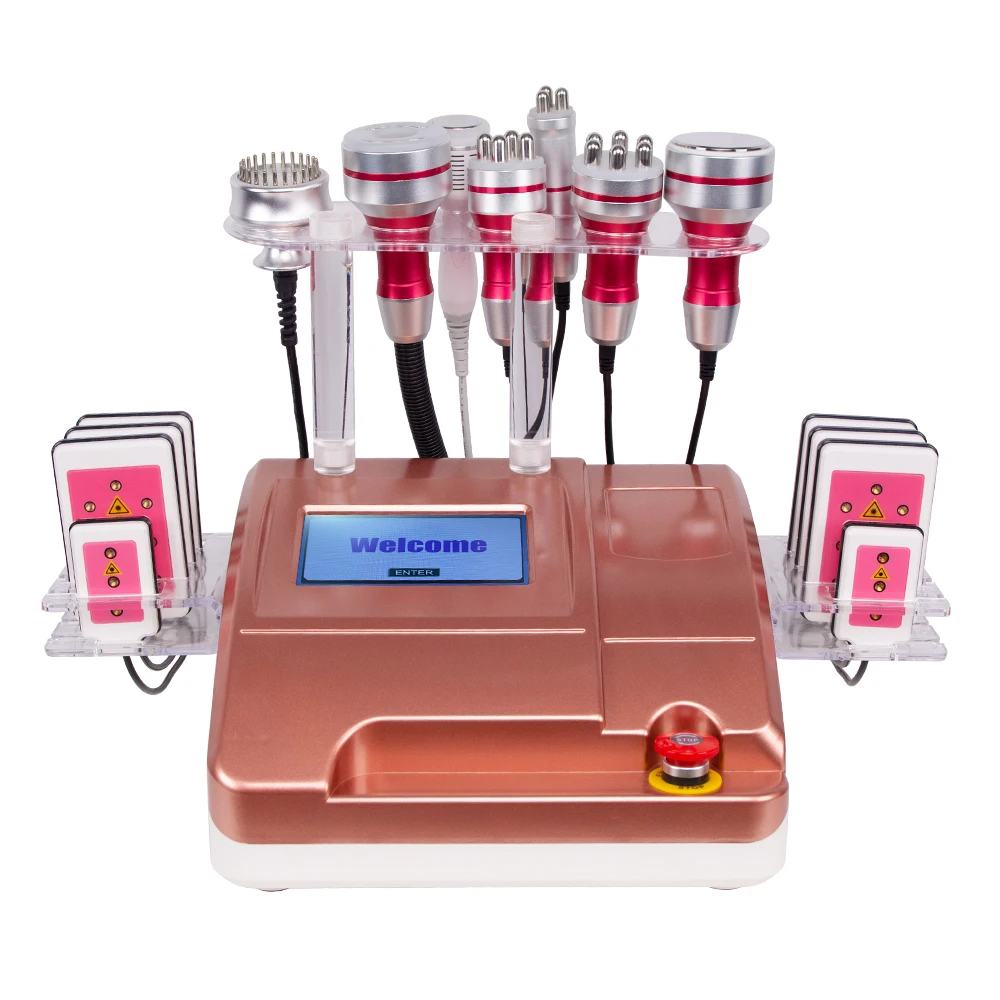 2022 New Rose Gold Lipocavitation Vacuum Suction Skin Tightening Massage Weight Loss Machine