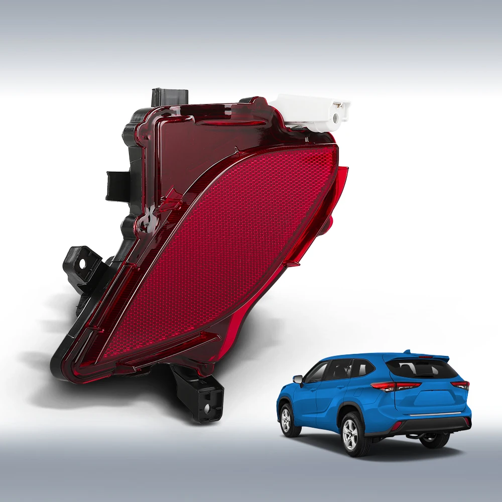 

Задний левый боковой отражатель бампера, лицевая панель, отражатель, лампа 814900E060, подходит для Highlander 2020-2023 гг., прочный, прочный