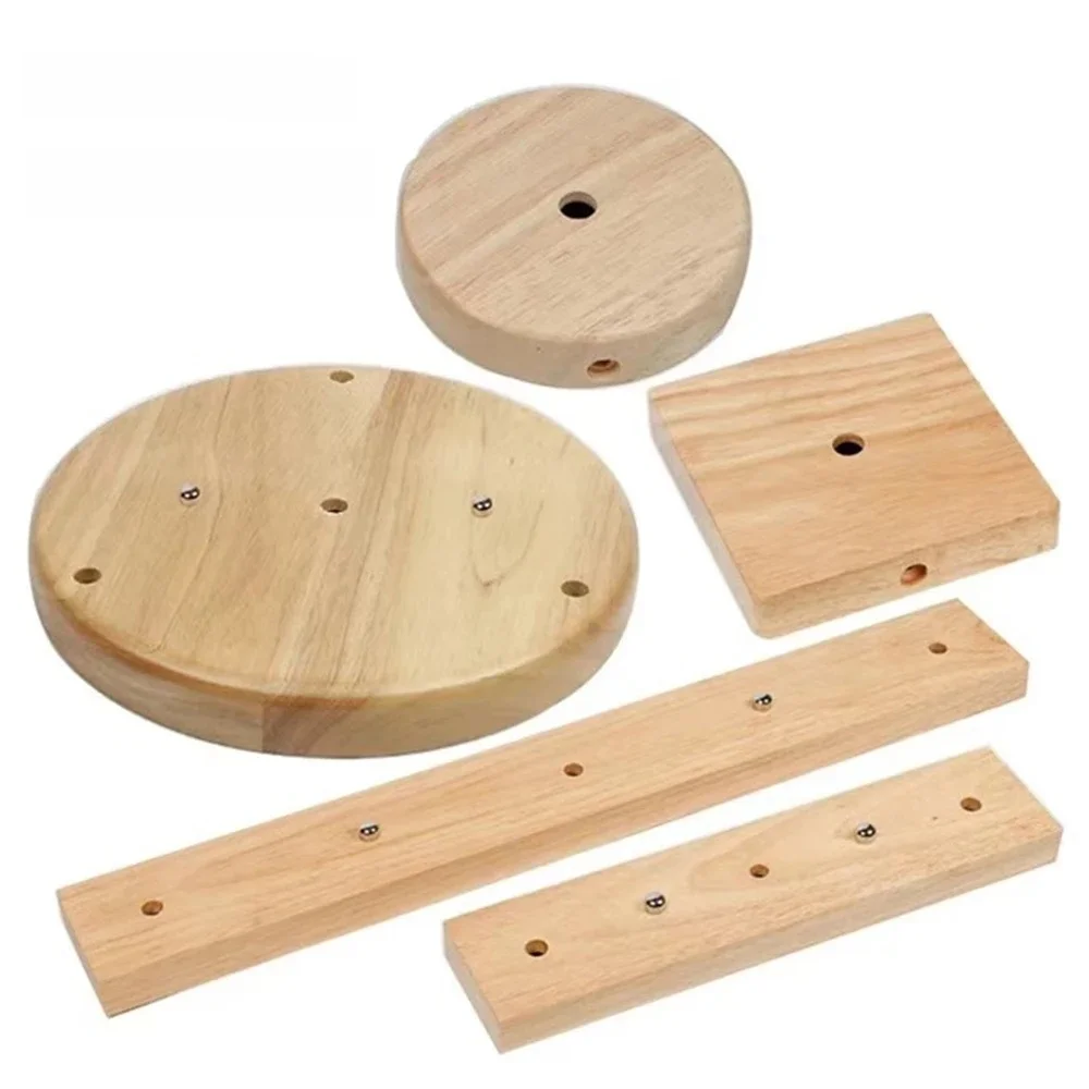 Base de lampe en bois plaque de plafond moderne support de plafond en bois lampe suspendue raccord de lampe Base de lustre accessoires d'éclairage à monter soi-même