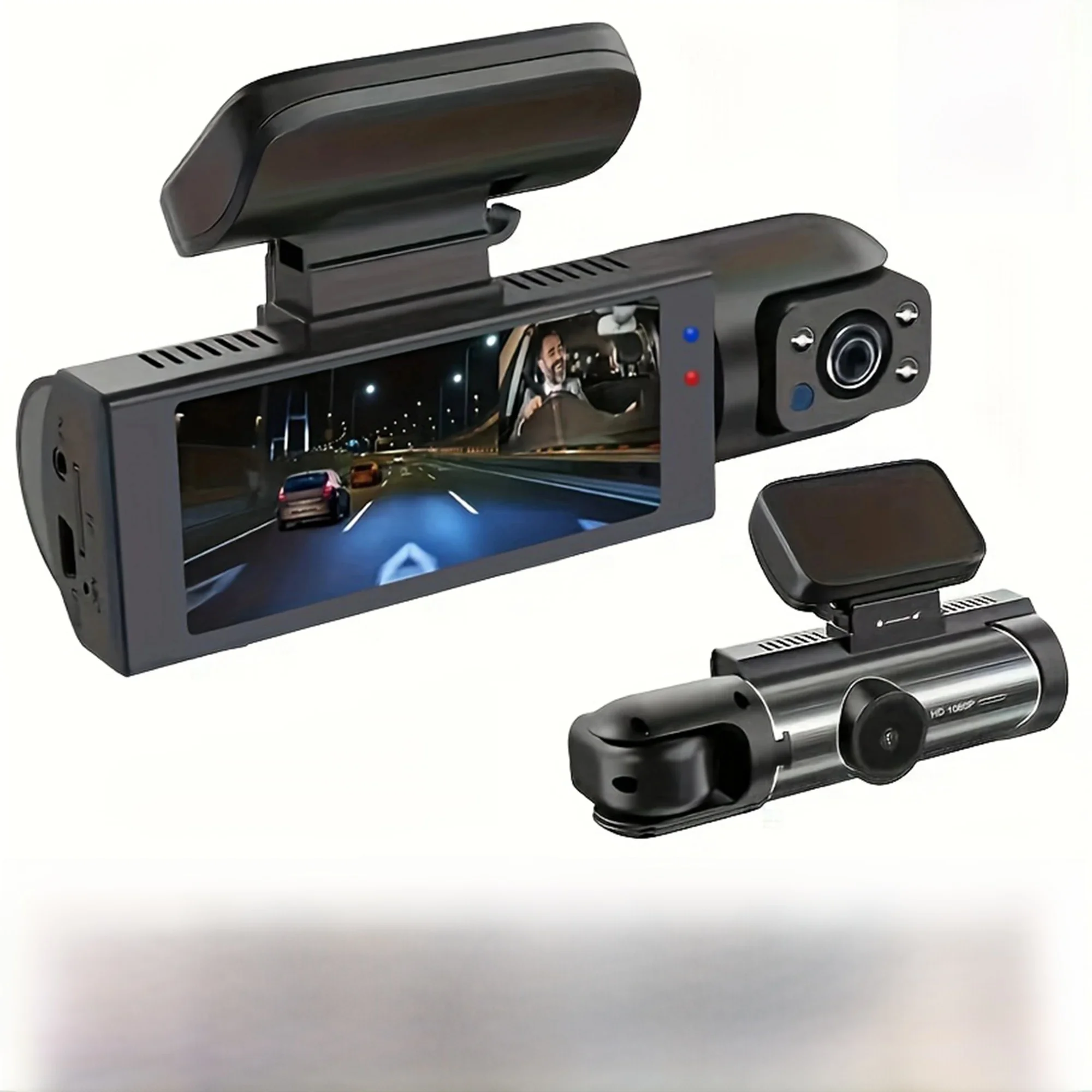 Double objectif voiture DVR FHD 1920*1080P Dash caméra cabine Dashcam véhicule vidéo Dash Cam lecteur enregistreur intérieur Mini Dvr boîte noire
