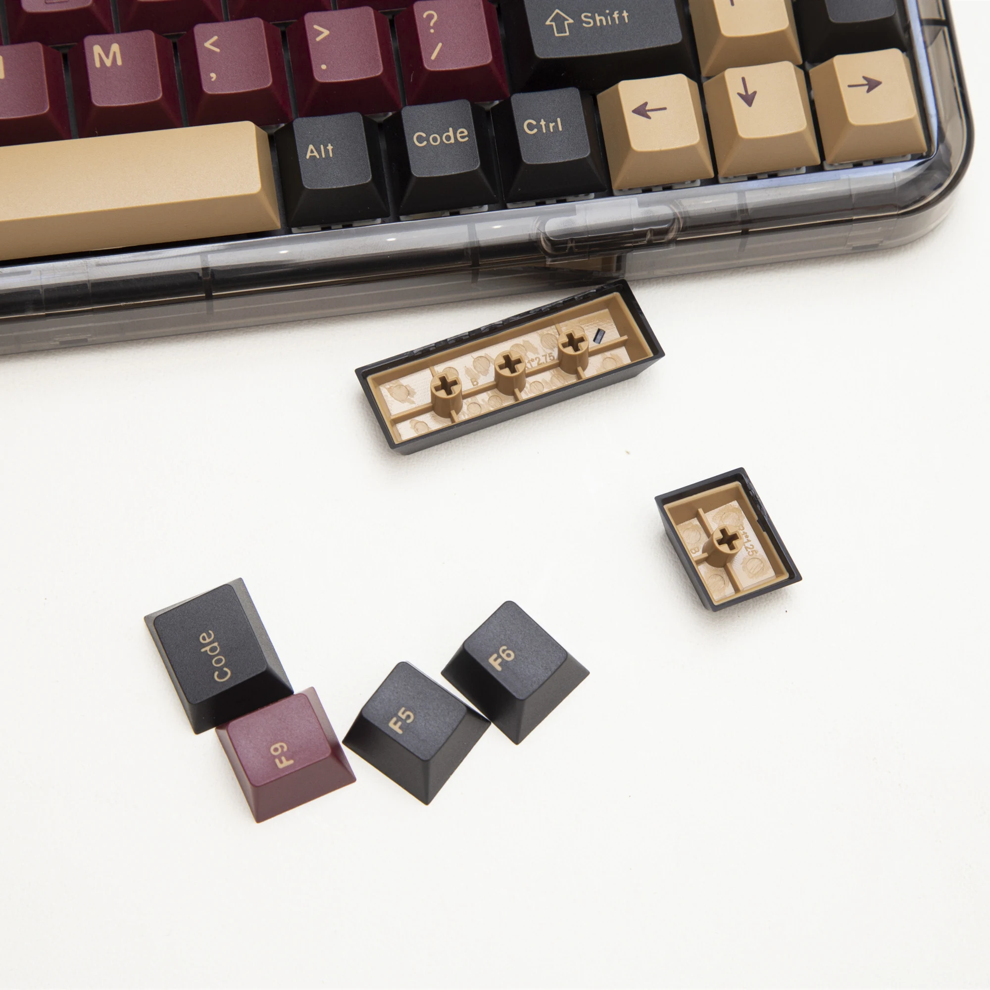 Rot Samurai keycap Doppel schuss Kirsche/OEM Profil Fit 61 68 84 87 100 104 tastatur unterstützung Alice Layout