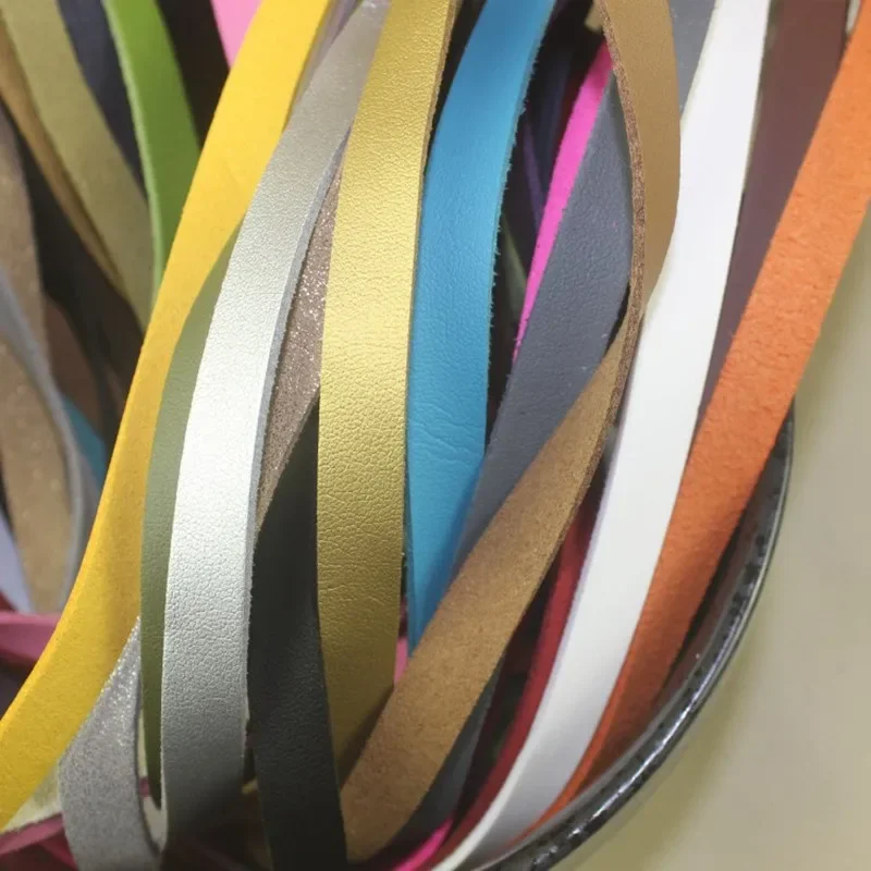 1 metr szerokości 20 mm płaski zamszowy sznurek skórzany miękki PU skórzany sznurek do naszyjnika DIY Craft bransoletka biżuteria akcesoria Z1103 — zdjęcie 2