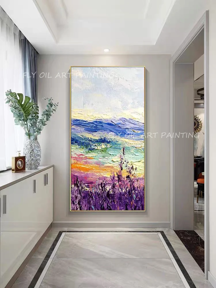 

Ocean Thick Knife Hand Painted Oil Painting Wall Art Decorative Painting For Living Room Hanging Painting Home Decoration Gift