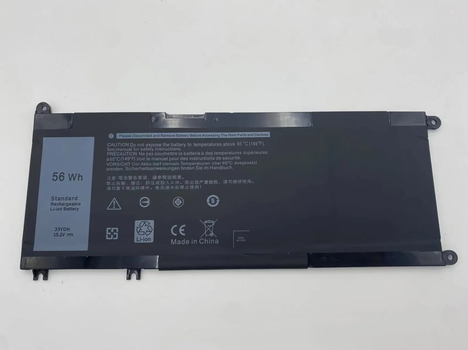 

New OEM 33YDH Battery For Dell Latitude 3380 3490 3580 Inspiron7573 7577 7586 battery replacement