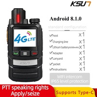Andriod 8.1 Walkie Talkie For Newest Zello GLOBAL Radio Long Range 4G Network SIM Card Optional Mobile Radio POC KSUT ZL60
