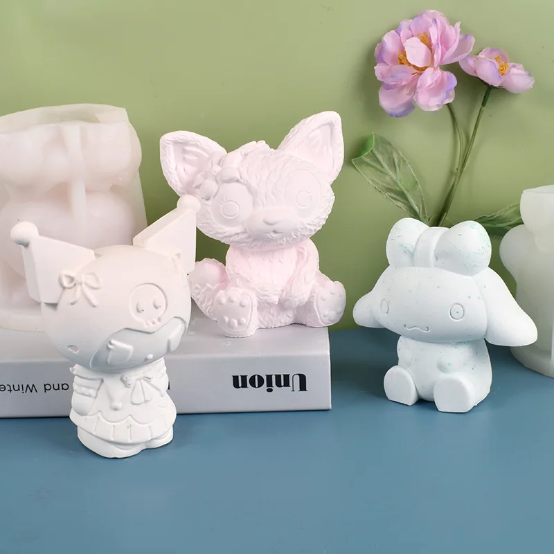 Diy Crystal Gel Glue Mold, Three-dimensional Cartoon Animal Candle Silicone Mold, Party Decoration Ornaments Mold