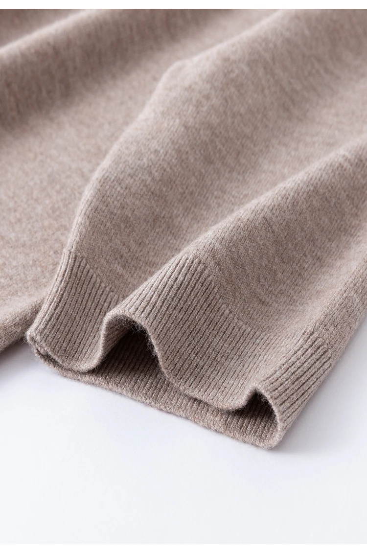 MZ62005 Damen-Strickpullover mit Stehkragen, Kaschmirmischung, Kurzarm, Weicher Strukturierter Pullover für Arbeit und Alltag – Detail 17