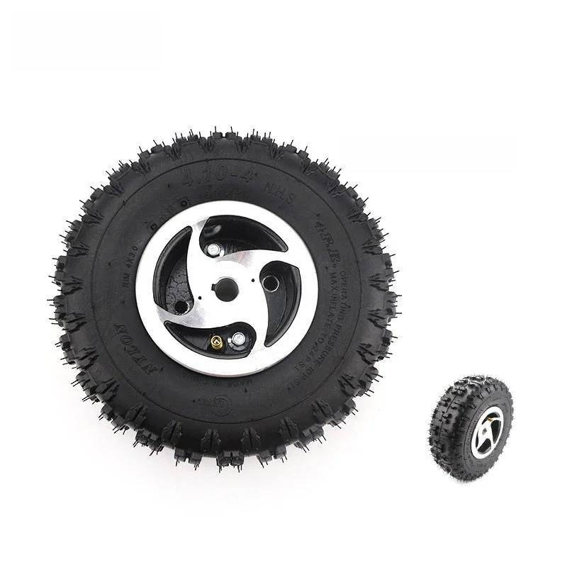 AliExpress NONE 4.10-4 pneumatic wheels for 49cc mini quad bike scooter inner and outer tubes with alloy