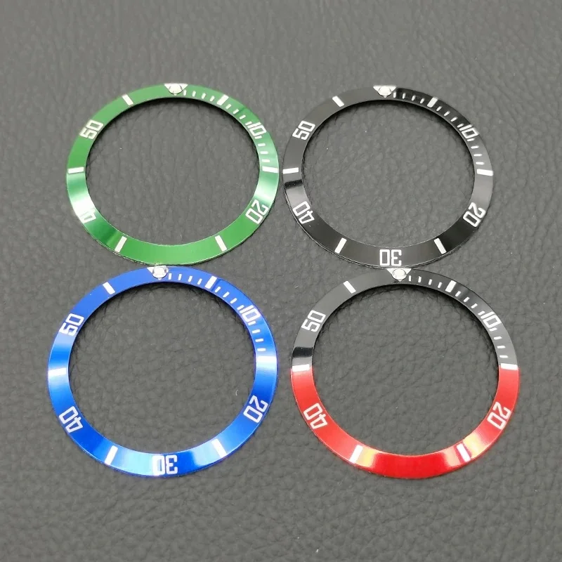 37.5mm aluminiowa ramka zegarka wkładka pasuje do Submariner SKX007 NH35 NH36 etui do nurkowania Bezel części pierścienia mężczyźni zegarek prezenty — zdjęcie 2