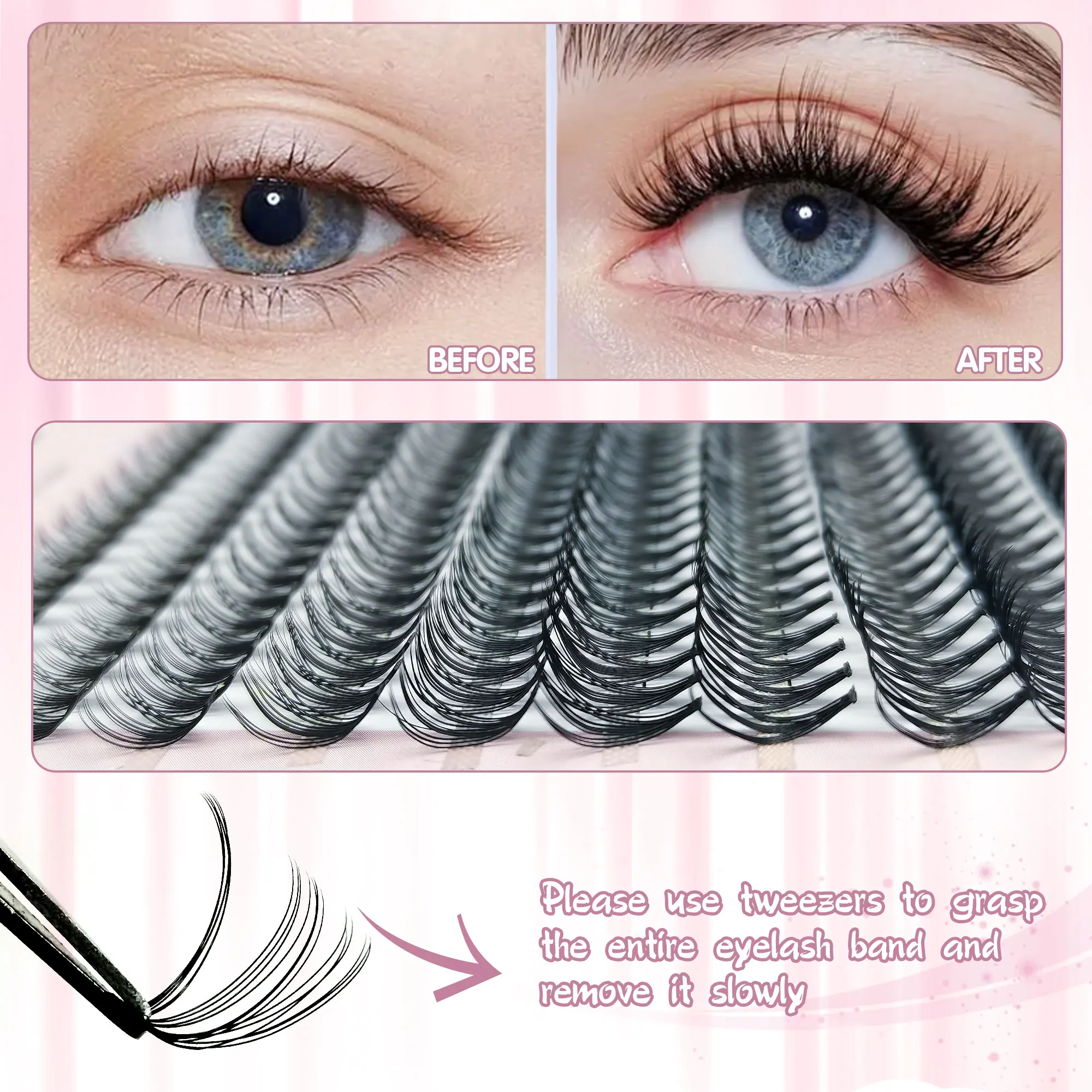 200 مجموعة من رموش 20D-DIY، وصلات رموش 9-16 مم، طبيعية، مريحة، ناعمة، هدايا مثالية للعطلات