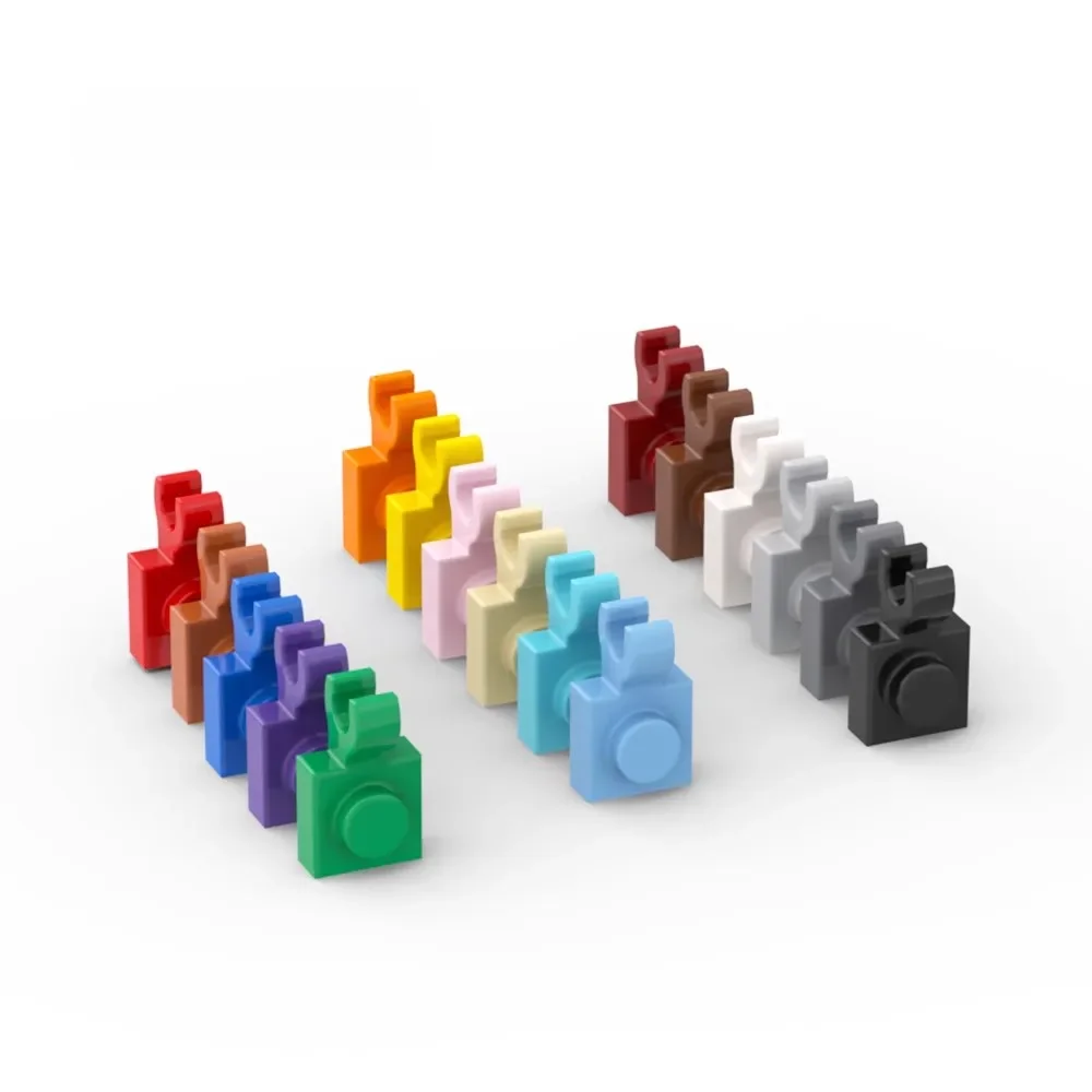 Pièces MOC 61252, plaque spéciale 1x1 avec Clip 6019, briques compatibles, blocs de construction à assembler, particules, jouet cérébral pour enfant, 20 pièces