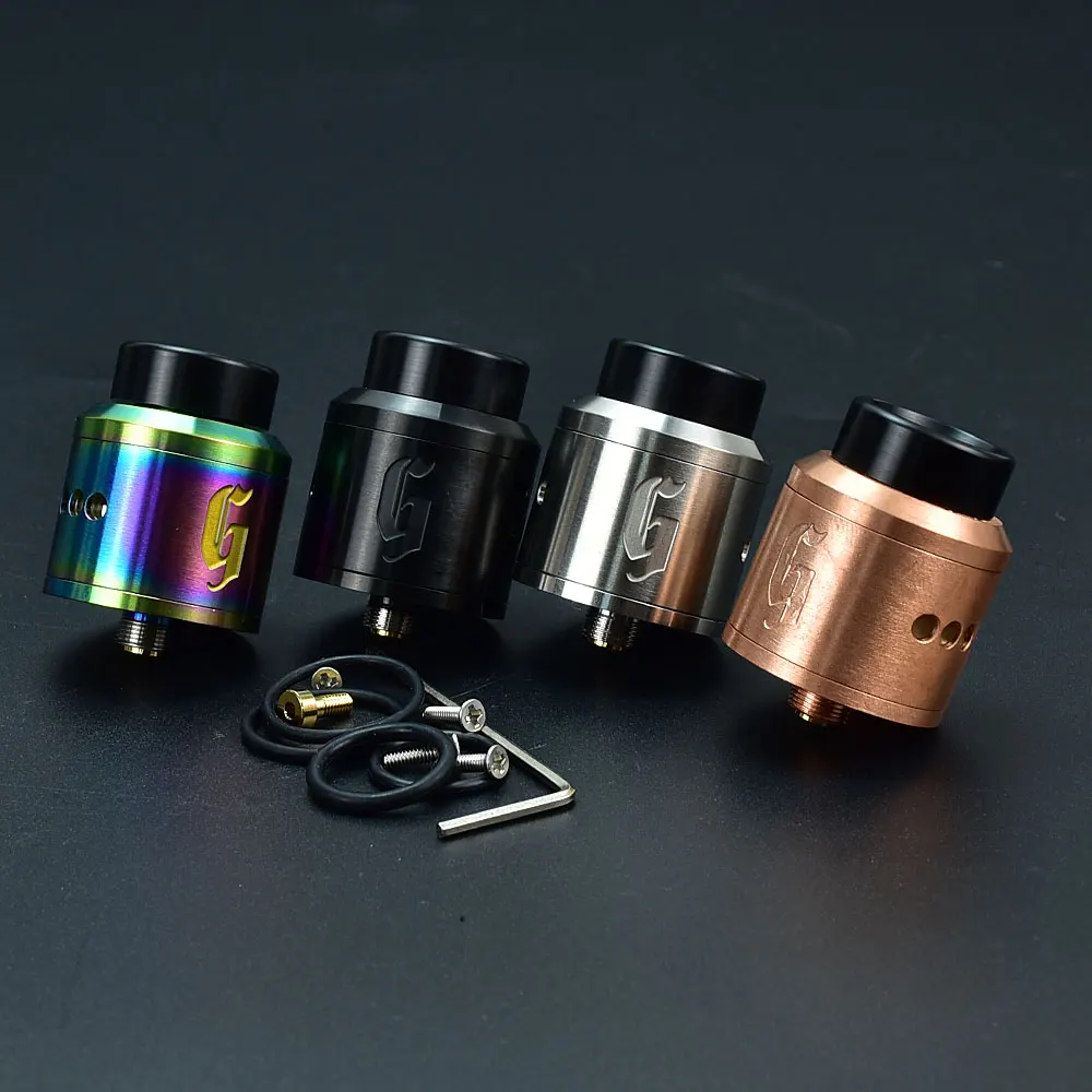 Goon 25 Rda Rebuildable Druipend 25Mm Rda Tank Druppelaar Tank Verstuiver Single Coils Dual Coils Rebuildable Tank Met Bf pin