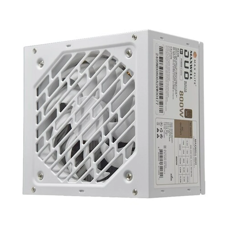 Max Elite MAXWELL DUO 800W 80PLUS BRONZE PCIE5 Flat White/Power supplies/Domestic genuine/Domestic shipping