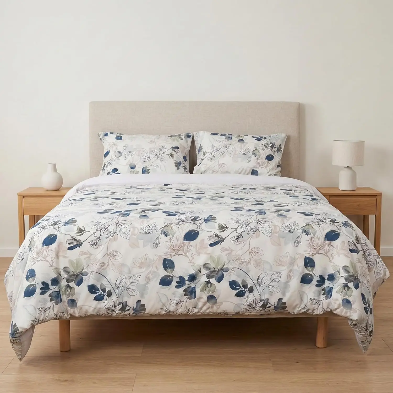 Funda Nórdica Microfibra Suave, Ropa de Cama Bajera Ajustable y Fundas, Set 3/4 Piezas Cama 90 135 150 180