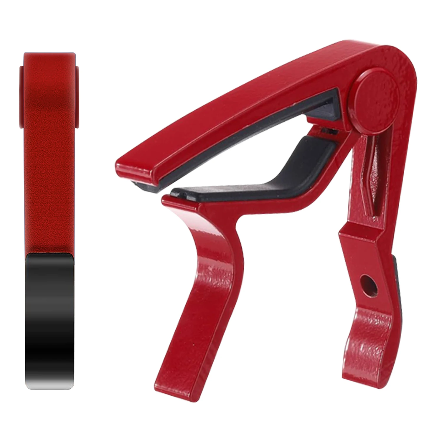 

5Core Capo Acoustic Electric Guitar 6 String Kapo Clip For Banjo Mandolin Ukulele CAPO RED