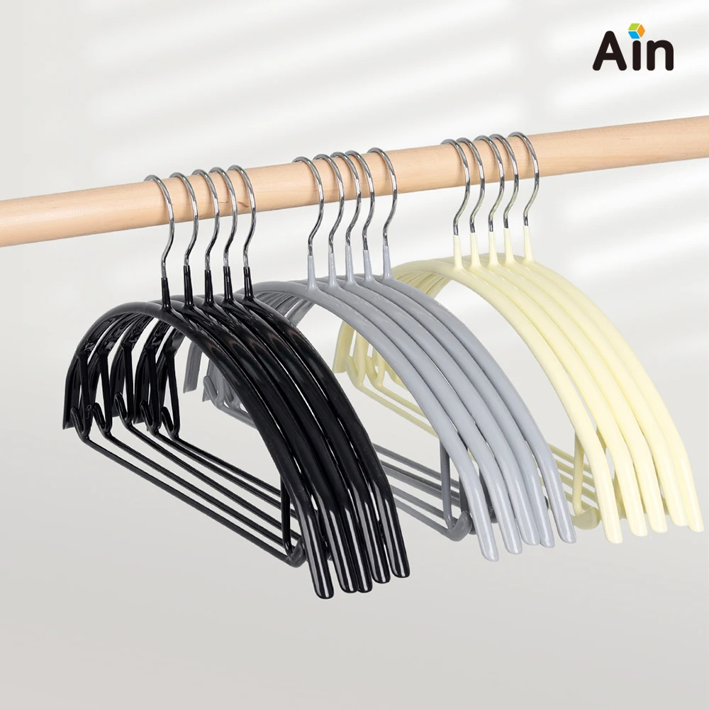 [30 pieces] Steel Non-slip Hanger Shoulder-proof Hangers-on Kit Hanger Iron Hanger Korea Non-slip Hanger