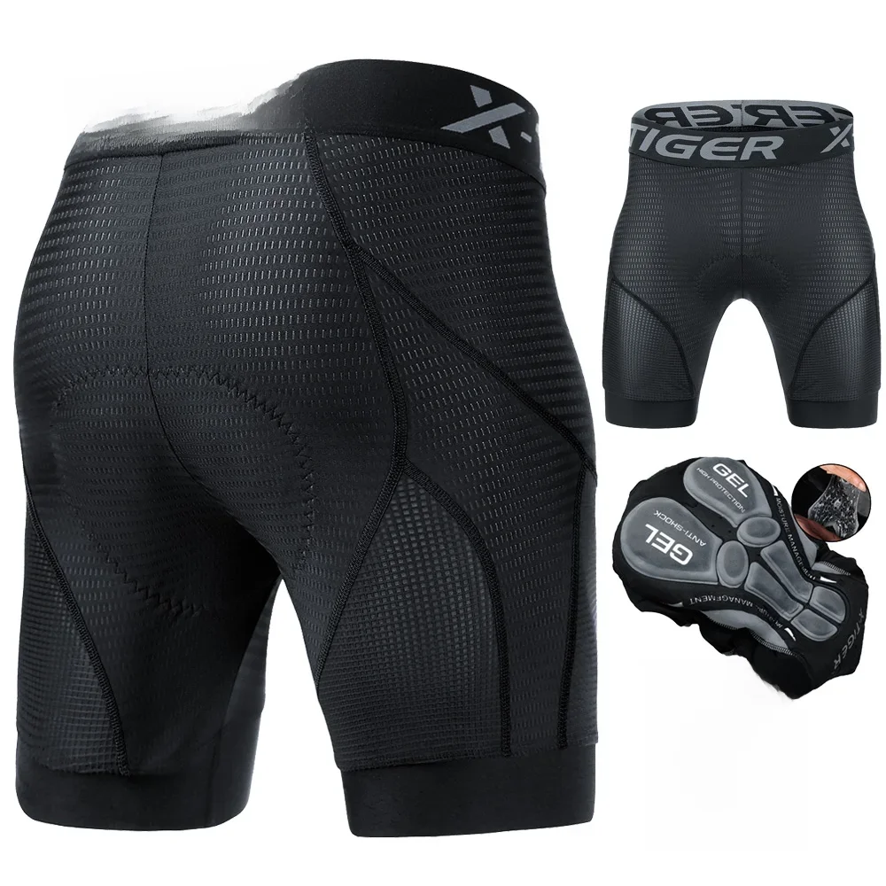 AliExpress X-TIGER Men's Cycling Underwear Shorts 5D Padded Gel,MTB Biking Shorts Pants with Breathable