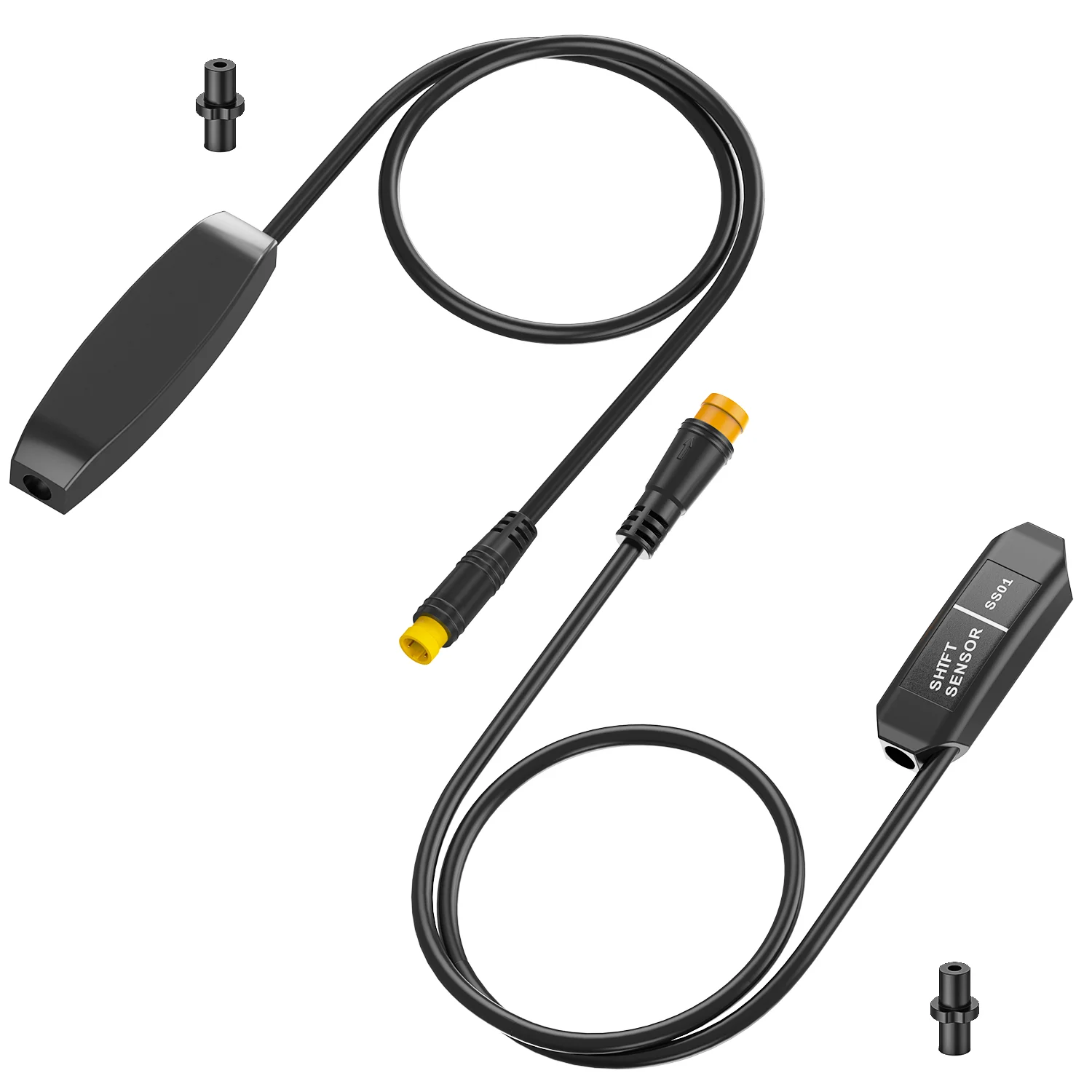 Capteur de changement de vitesse pour kit de transmission intermédiaire BAFANG, câble de capteur de changement de vitesse pour vélo électrique et kit de conversion de vélo électrique à transmission intermédiaire BBS02B/HD, capteur de changement de vitesse pour vélo électrique de 16,9 pouces (42 cm) avec connecteur mâle à 3 broches
