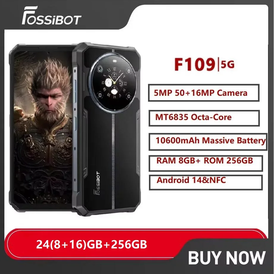 FOSSIBOT F109 Rugged Phone 10600mAh 6.745