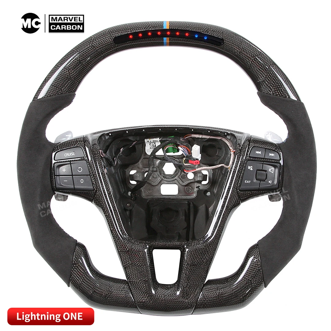 100% REAL CARBON FIBER STEERING WHEEL COMPATIBLE WITH Volvo