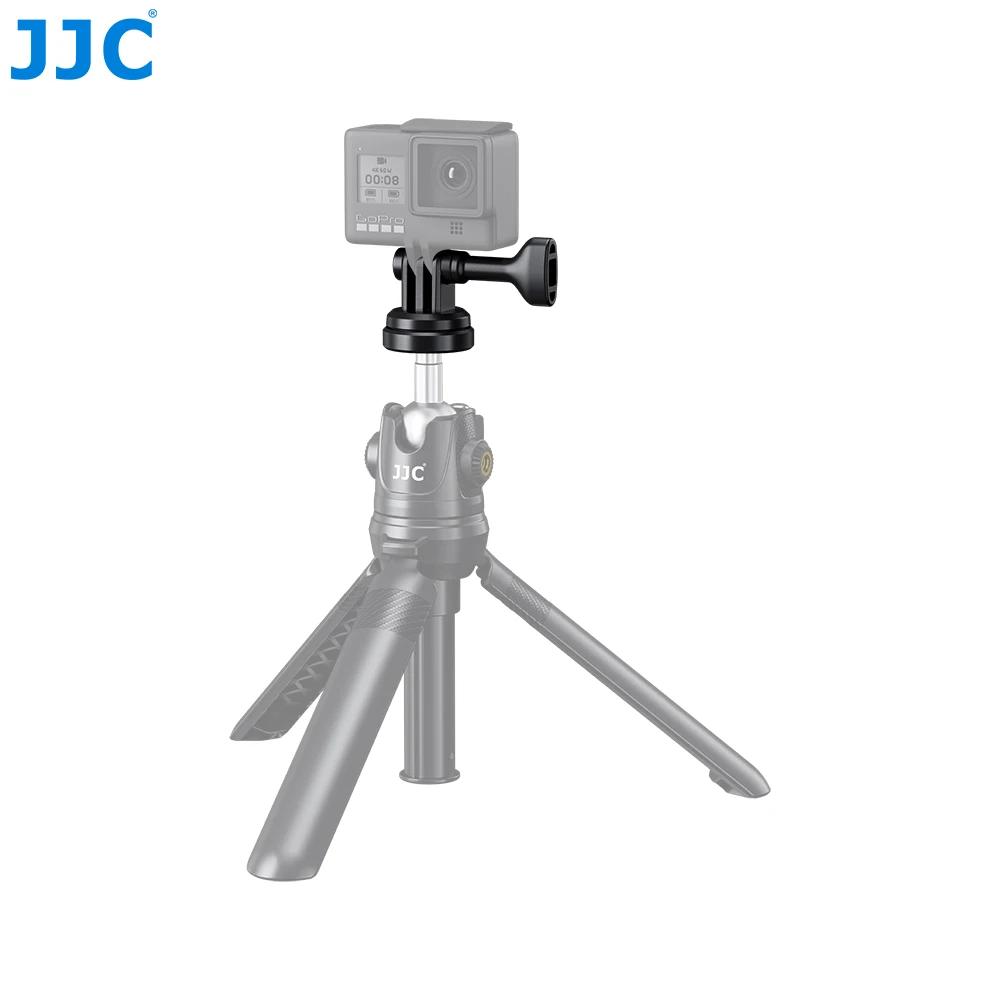 JJC三脚マウントアダプター DJI Action 4 3 2 GoPro 12 11 10 9 8 7 6 Insta360用 三脚マウントアクセサリー 1/4インチ-20変換マウント
