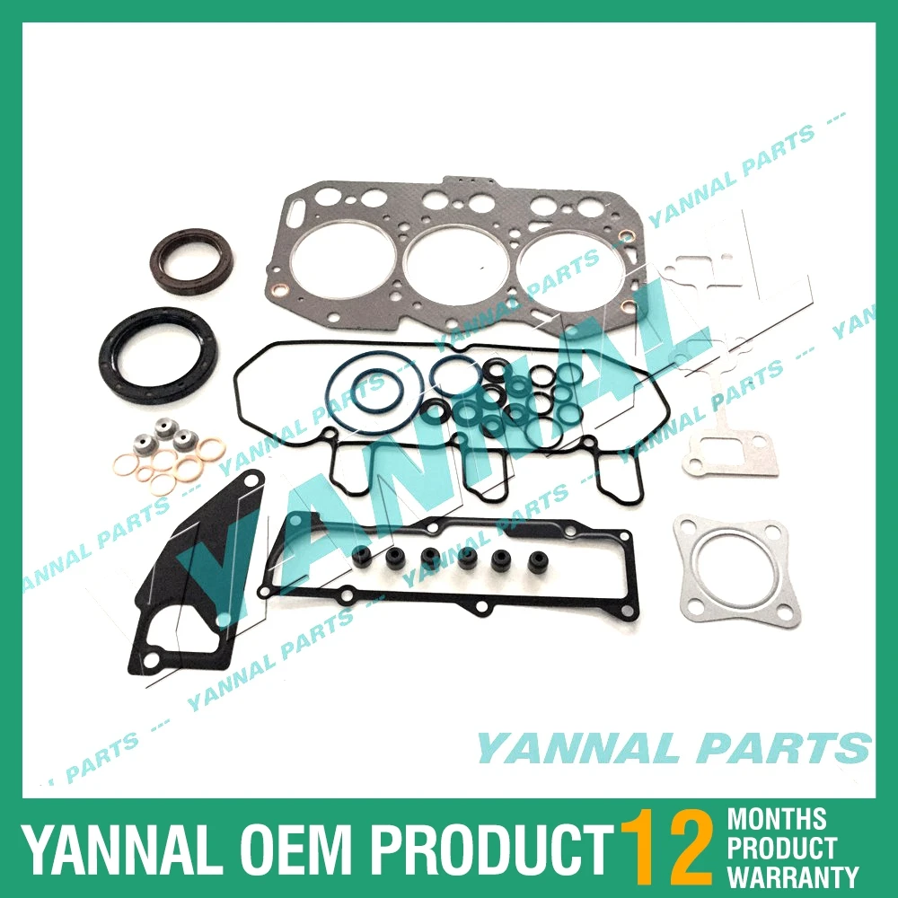 For Yanmar 3TNV80 Engine Full Gasket Kit