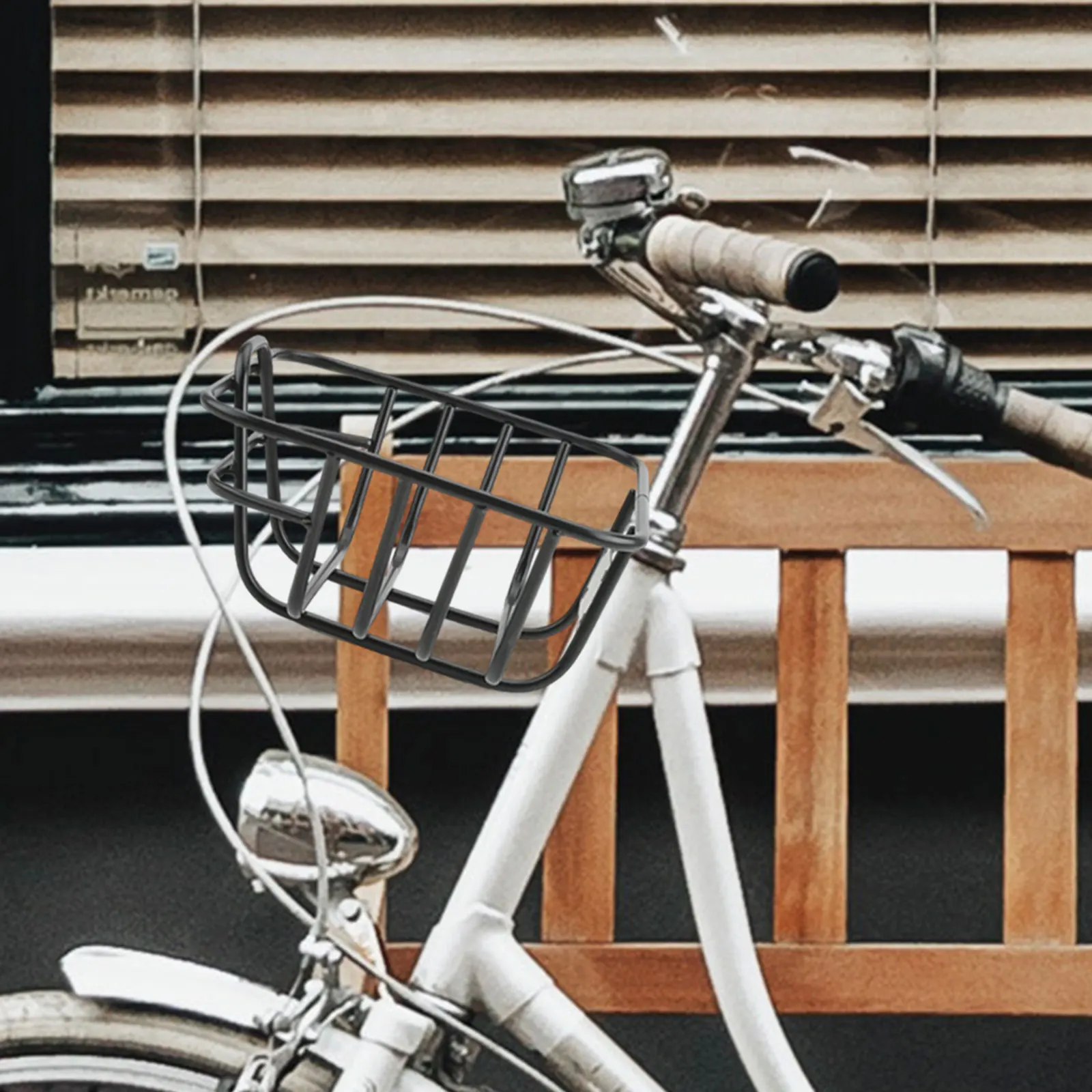 Easy Install Front Bike Basket Universal Stainless Steel Front Bike Basket Bicycle Basket for City Commuter Kids Bike Gift