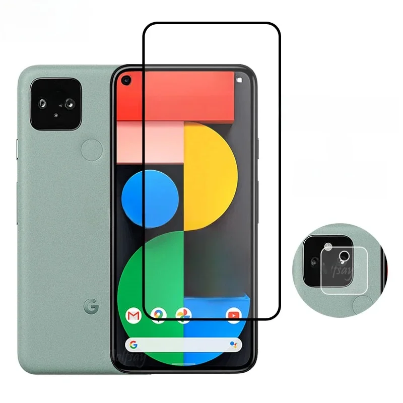 Verre trempé à couverture complète pour Google Pixel 5 protecteur d'écran pour Google Pixel 6 6A 7 Pro verre de caméra pour Google Pixel 5 verre