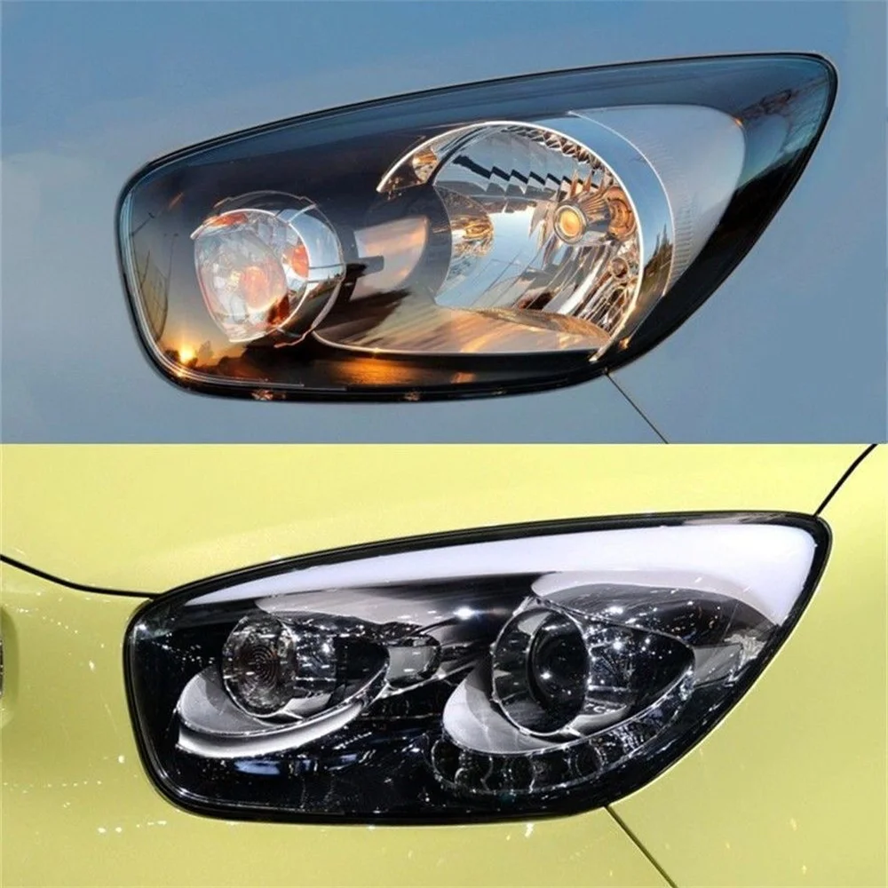 For Kia Picanto 2012 2013 2014 2015 Headlights Cover Headlamp Shade Lamp Shell Transparent Lampshade Replace Original Glass Lens