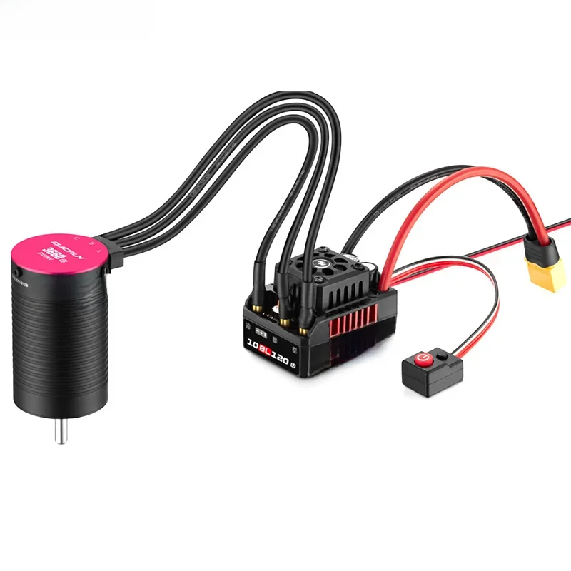Hobbywing Quirun Wp 10bl120 G2 120a Waterdichte Sensorloze Borstelloze Esc Snelheidsregelaar 3652 3660 G2 Motor Voor 1/10 Rc Auto 'S - afbeelding 2