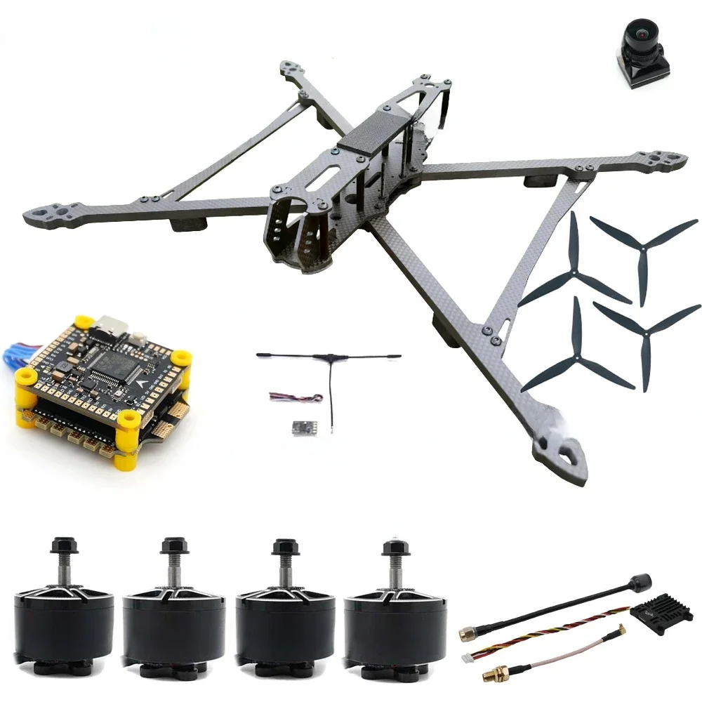 Mark4 V2 10 inch FPV Frame Combo Set F405 V3S FC 60A 4-in-1 ESC 3115 900KV Motor Propeller ELRS voor RC FPV Freestyle Racing Drone - afbeelding 2