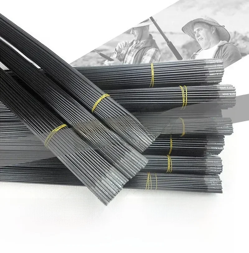 2.7mm-7.7mm 5 sztuk 100cm 1M końcówka wędki części zamienne tajwan wędka pełny rozmiar pusta wędka węglowa akcesoria solidne — zdjęcie 2